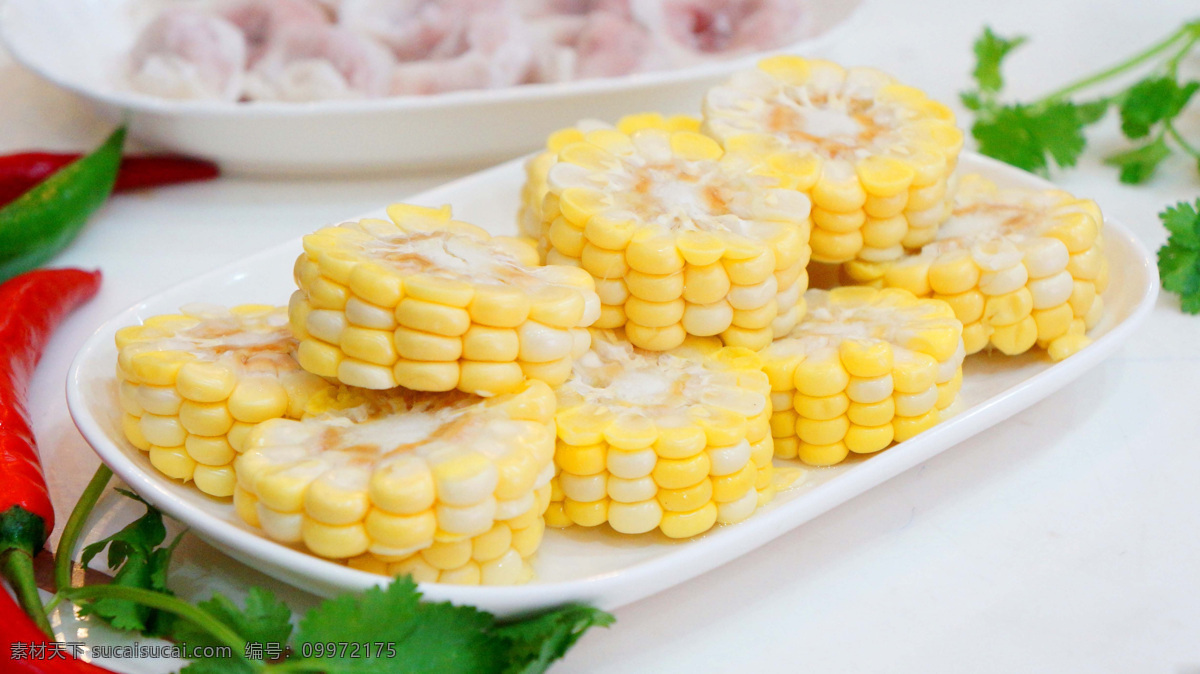 玉米 火锅 涮玉米 涮锅子 肥牛 苞谷 粗粮 食材 美食 传统美食 餐饮美食 食物原料
