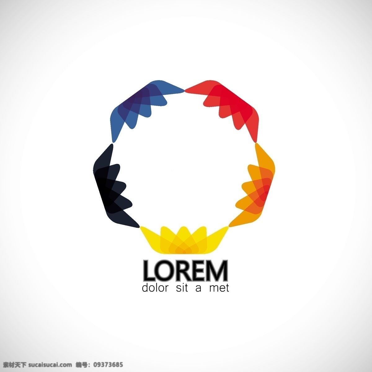 抽象 形状 使 五边形 标志 抽象的形状 五颜六色的 企业 公司 摘要标识 企业身份 身份标识 公司标识 颜色 使五角大厦 白色