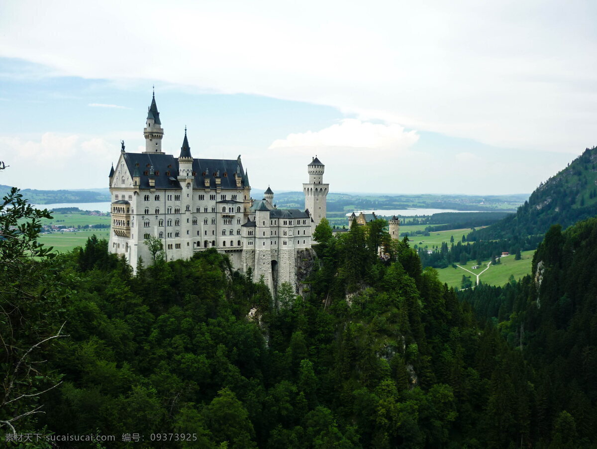 德国 美丽 新 天鹅 堡 高清 天鹅堡 城堡 古堡 建筑