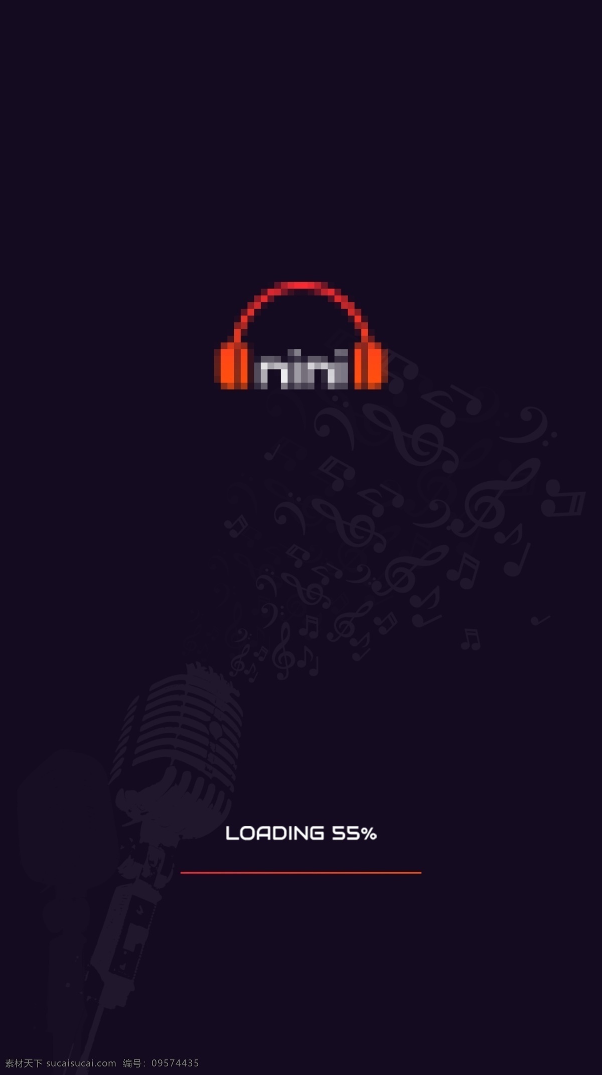 紫色 音乐 app 启动 加载 条 界面设计 app界面 app展示 加载条 加载页 启动与 手机app 手机音乐 音乐app 界面 音乐界面