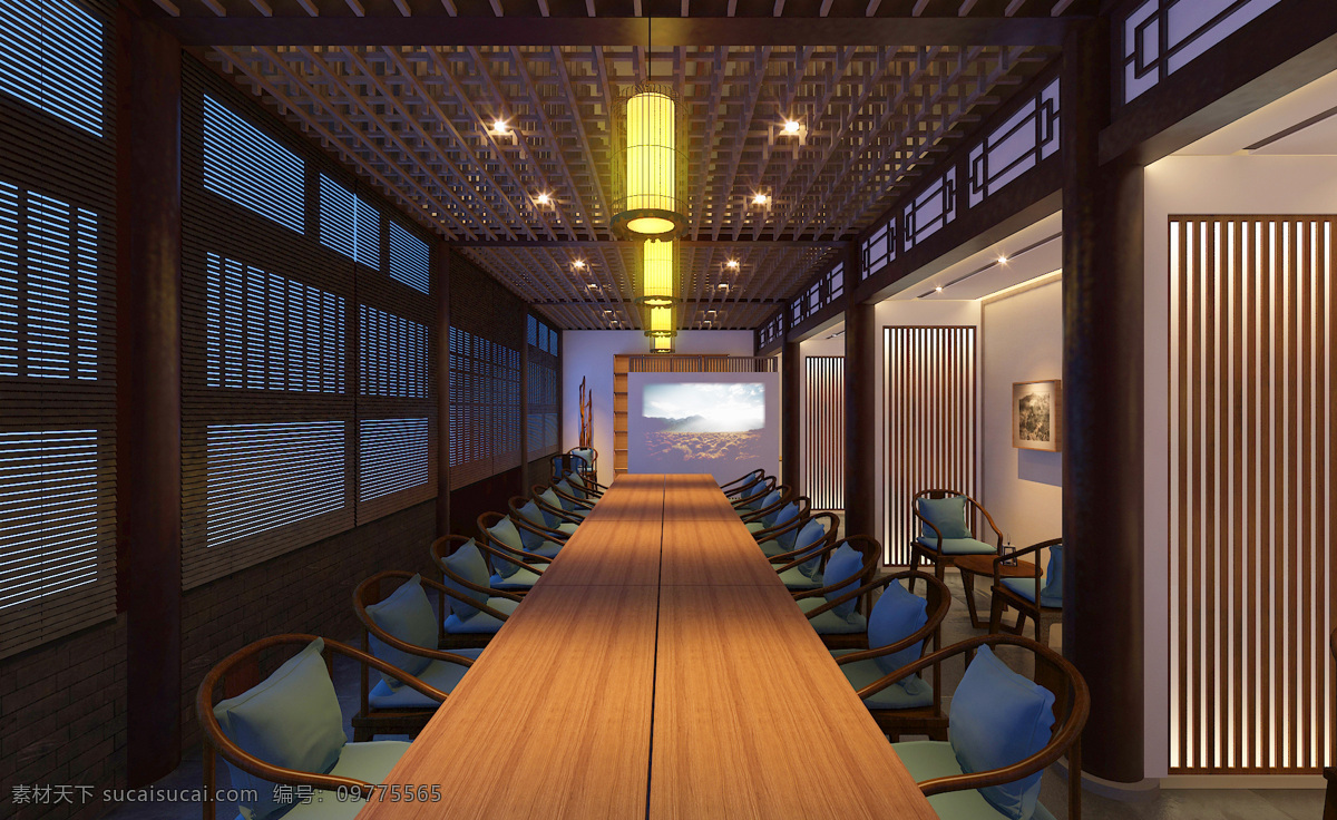 新中式会所 会所 新中式 室内 工装 展陈 环境设计 室内设计