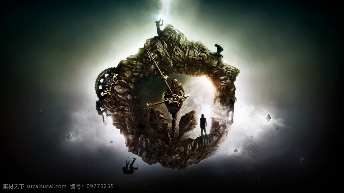 2012 壁纸 齿轮 创意 动漫动画 故事 科技 宽屏 宽 屏 设计素材 模板下载 创意宽屏壁纸 艺术 时间 指针 人物 神话 psd源文件
