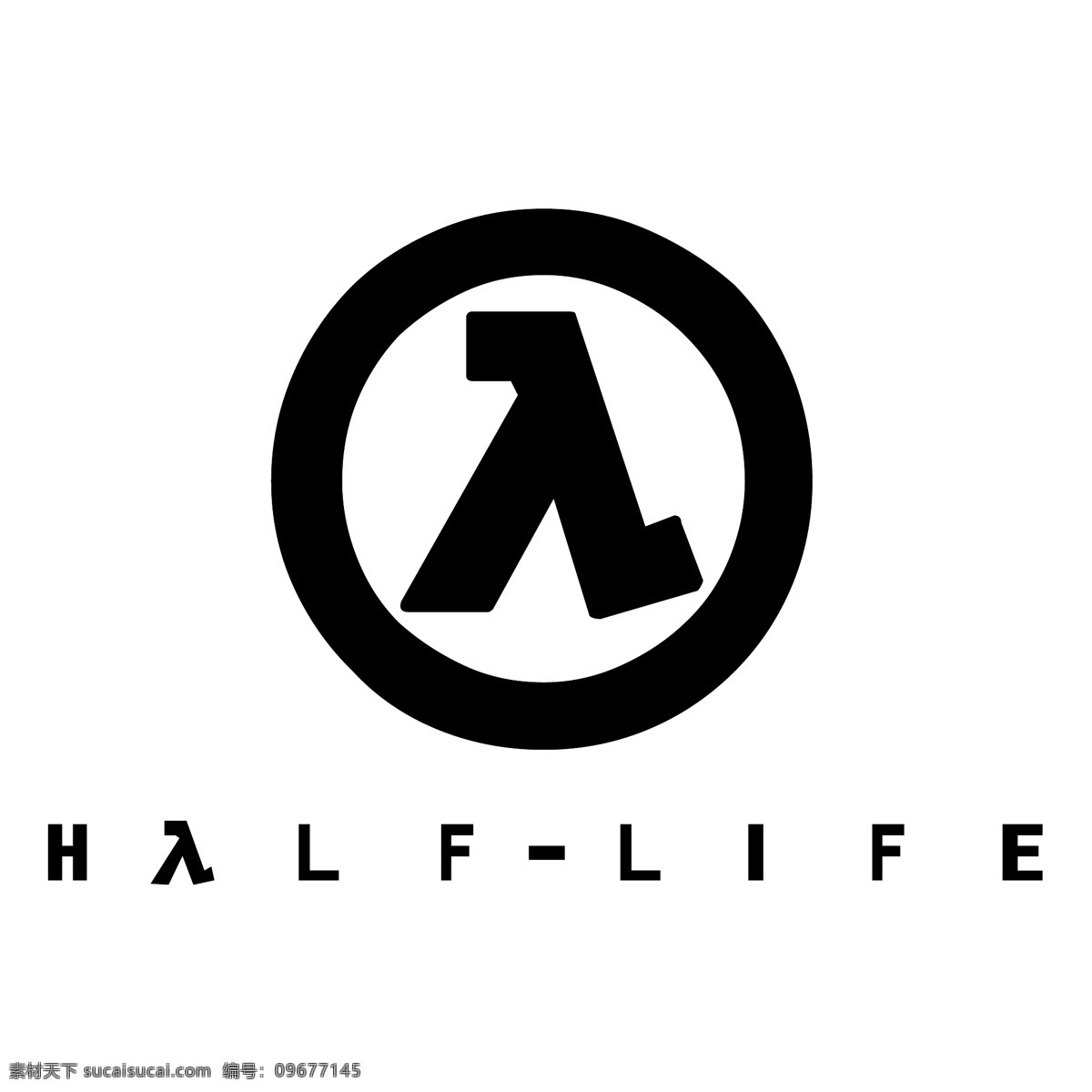 半条命 自由 半 生活 标志 psd源文件 logo设计