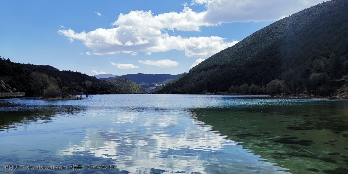 镜面水 自然风光 美丽的风景 云南风光 高原风光 旅游 景色 山水 风景 景观 阳光 路面 云朵 壁纸 背景图 自然景观 自然风景