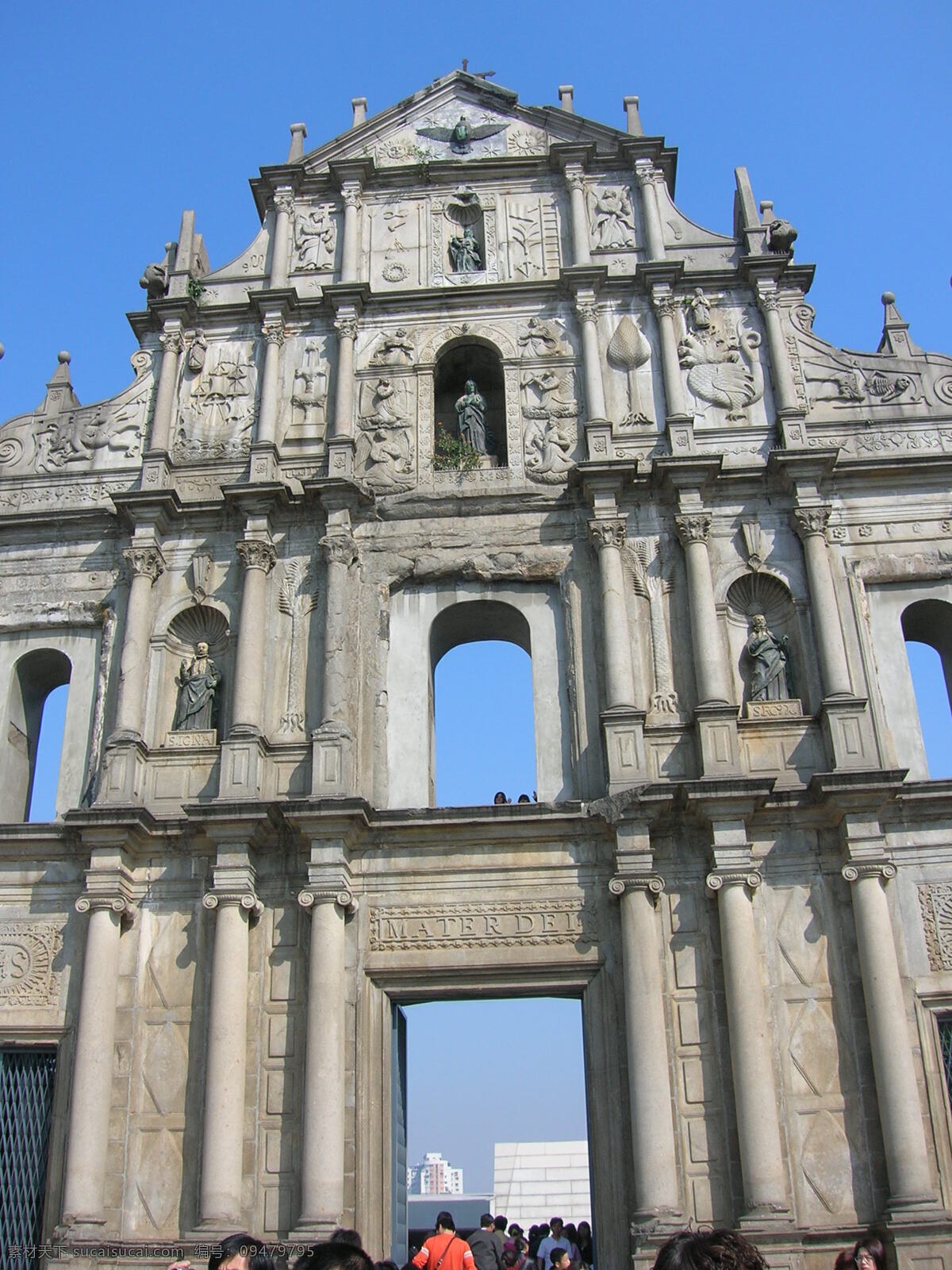 澳门 澳门大三巴 澳门名胜 旅游摄影 人文景观 摄影图库