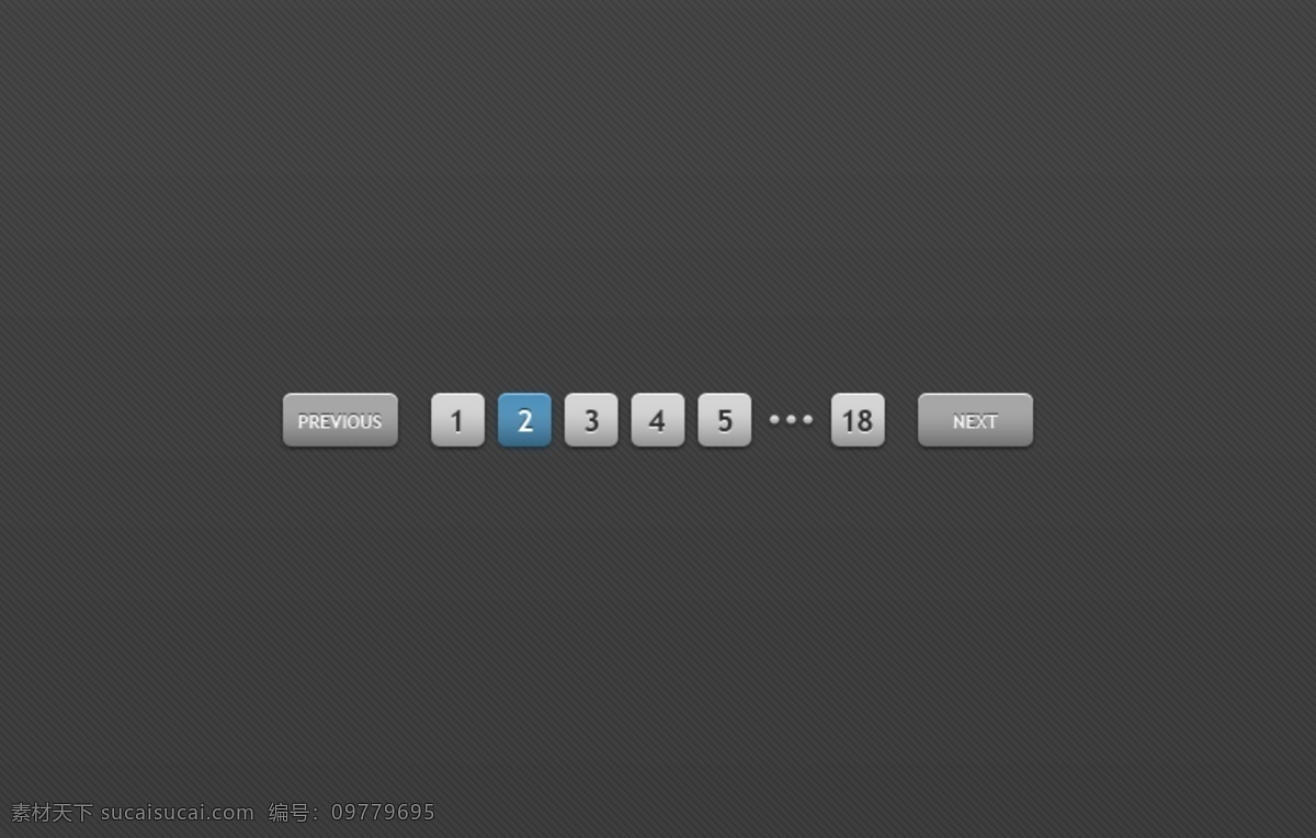 网页 分 页 按钮 元素 ui psd源文件