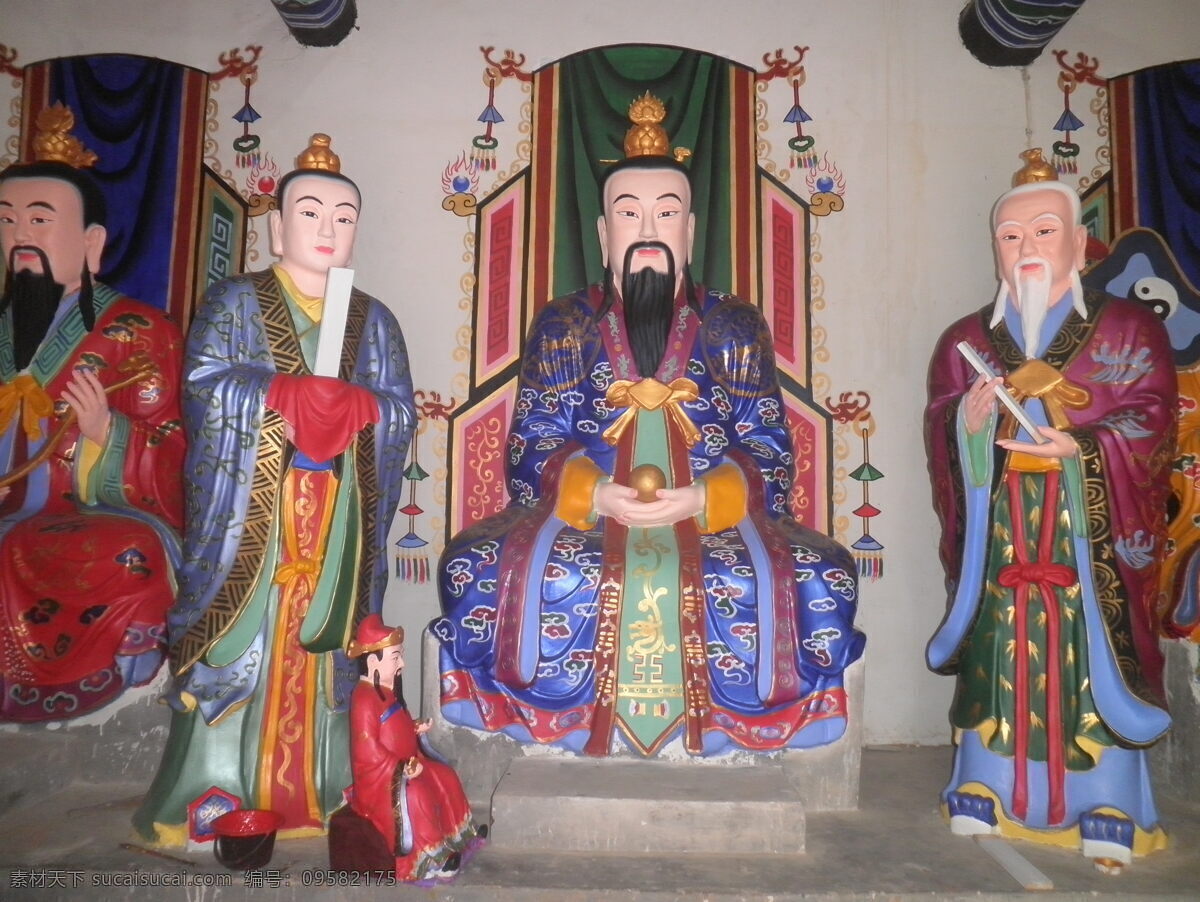元始天尊 盘古 开天 三清 尊神 道教 孟州 泥塑 文化艺术 宗教信仰