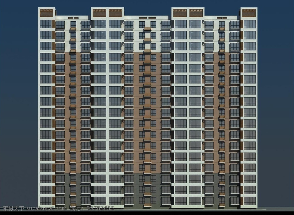 住宅效果图 小区 住宅 高层住宅 住宅楼 立面 室外模型 2016 3d设计 max