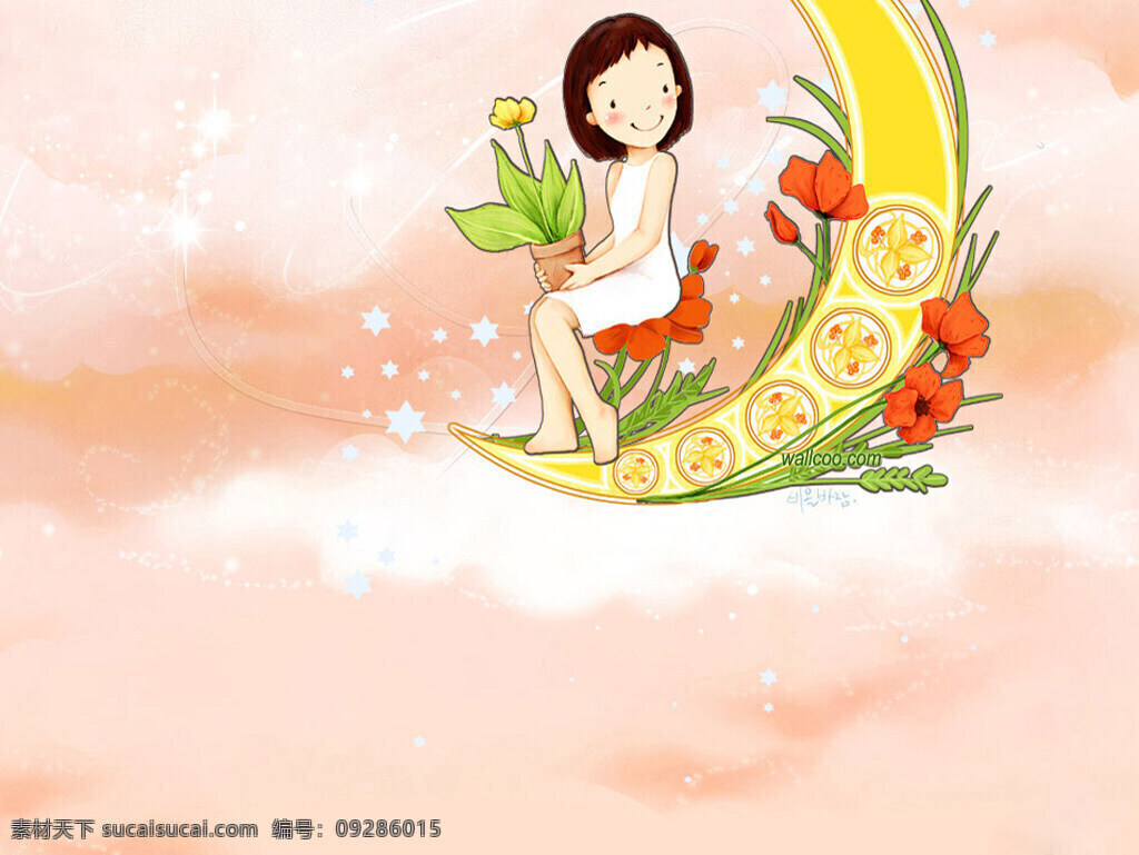 位图免费下载 服装图案 卡通人物 人物 色彩 少女 位图 面料图库 服装设计 图案花型