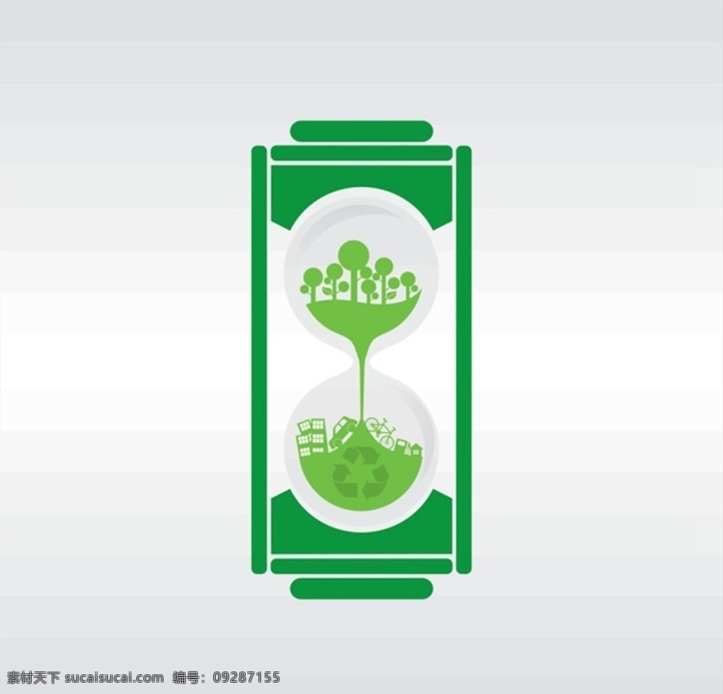 绿色环保 电池 图标 创意 绿色 环保 节能标志 矢量 高清图片