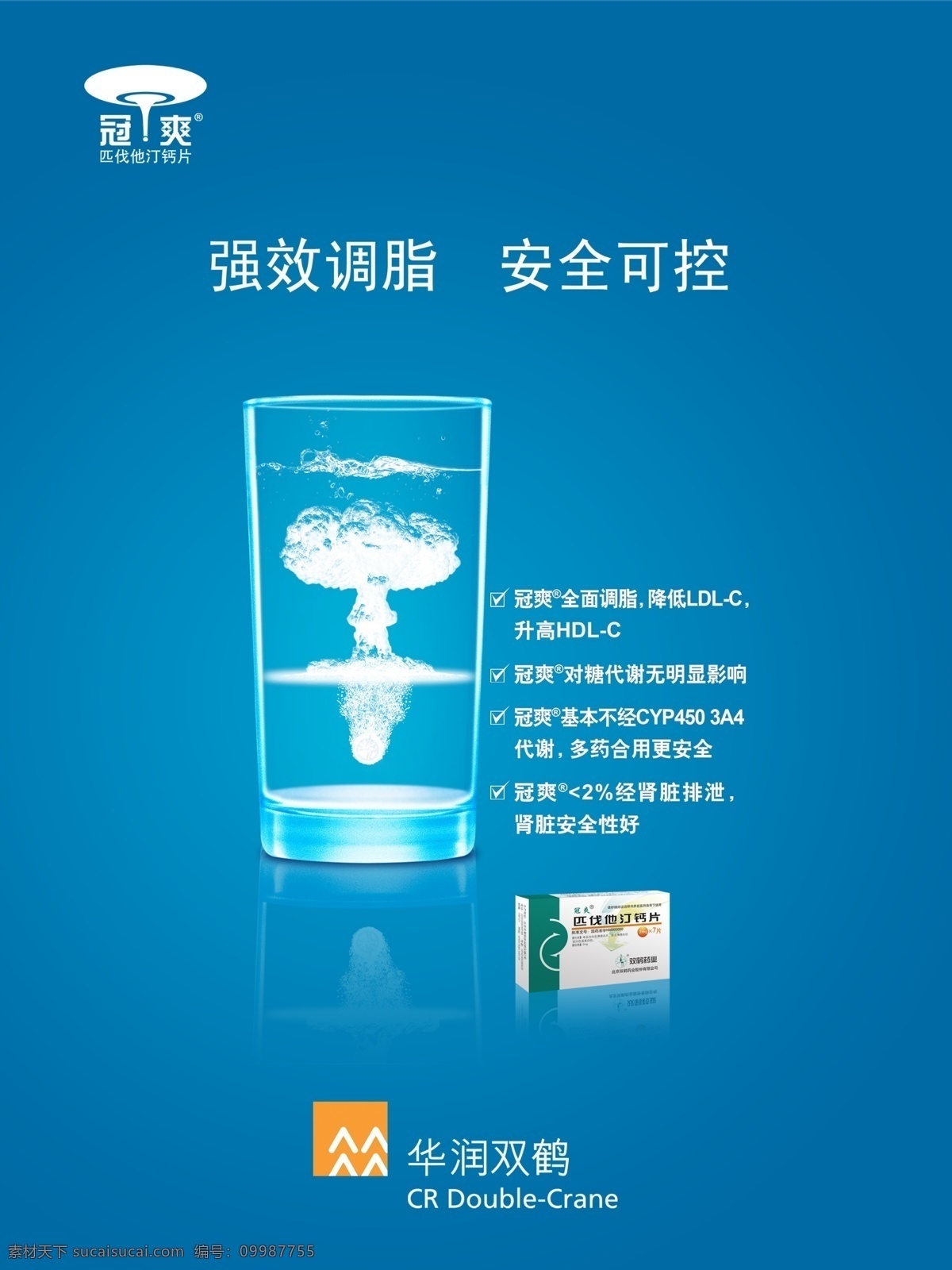 药业海报 药业 药品 海报 ps分层素材 源文件 华润双鹤药业 画册