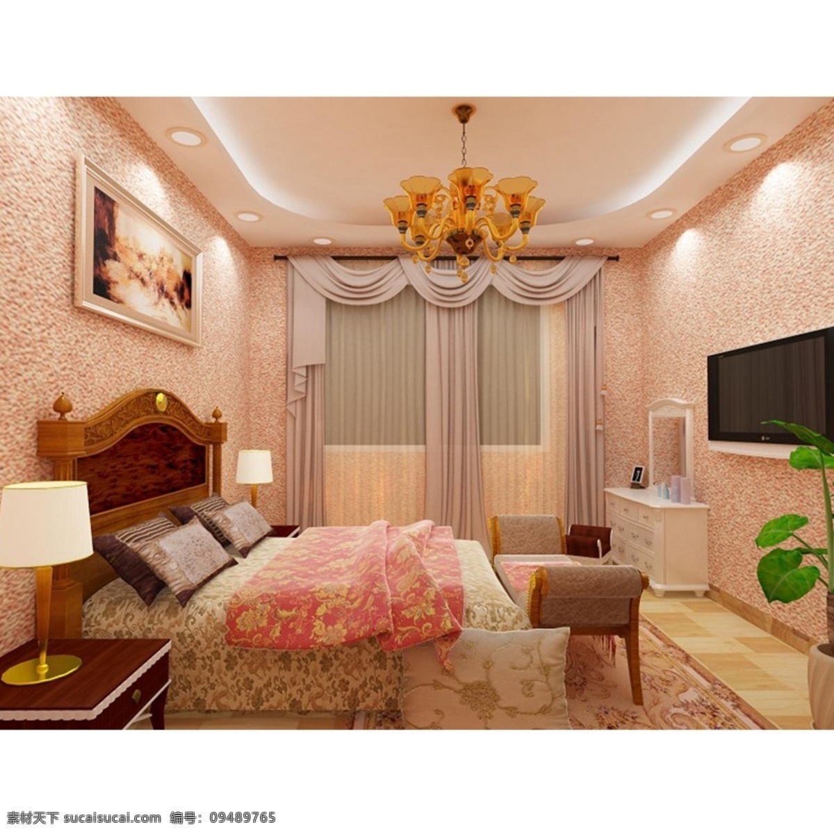 卧室效果图 3d室内 渲染卧室 温馨小窝 儿童房 主卧 次卧 婚房 房子 3d设计 3d作品