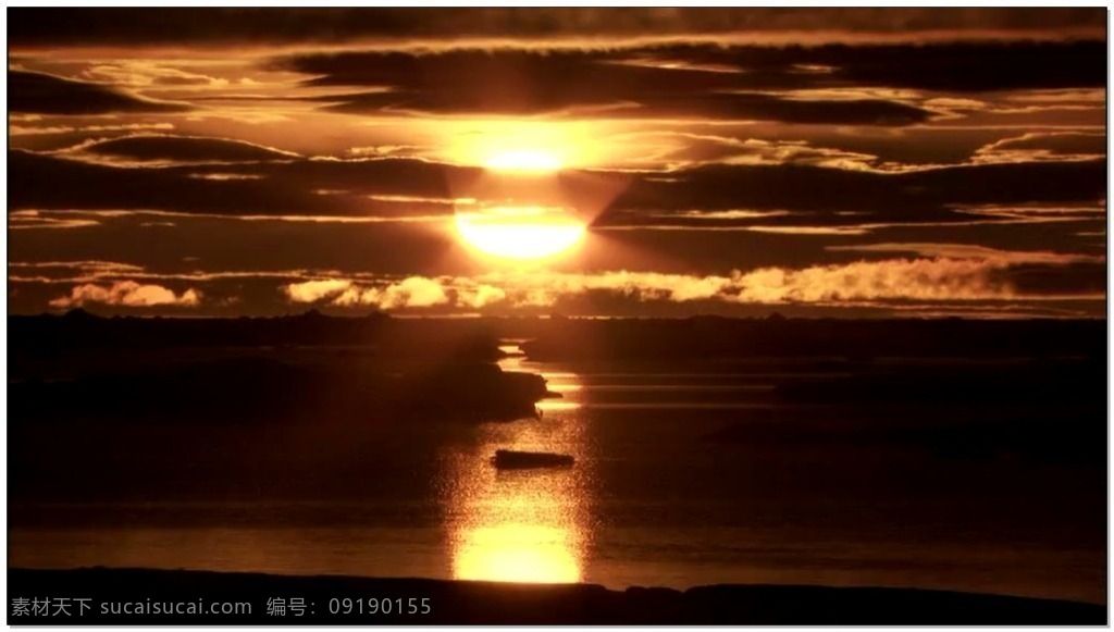 黄昏 动态 视频 海边 落日 光芒 视频素材 动态视频素材