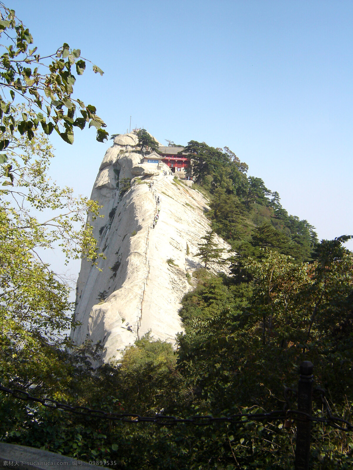 华山 风景 山景 旅游 景区 名山 西岳 华山风光 山峰 险峻 山岭 山石 寺庙 房屋 树林 树木 清新 天空 名山风光 国内旅游 旅游摄影