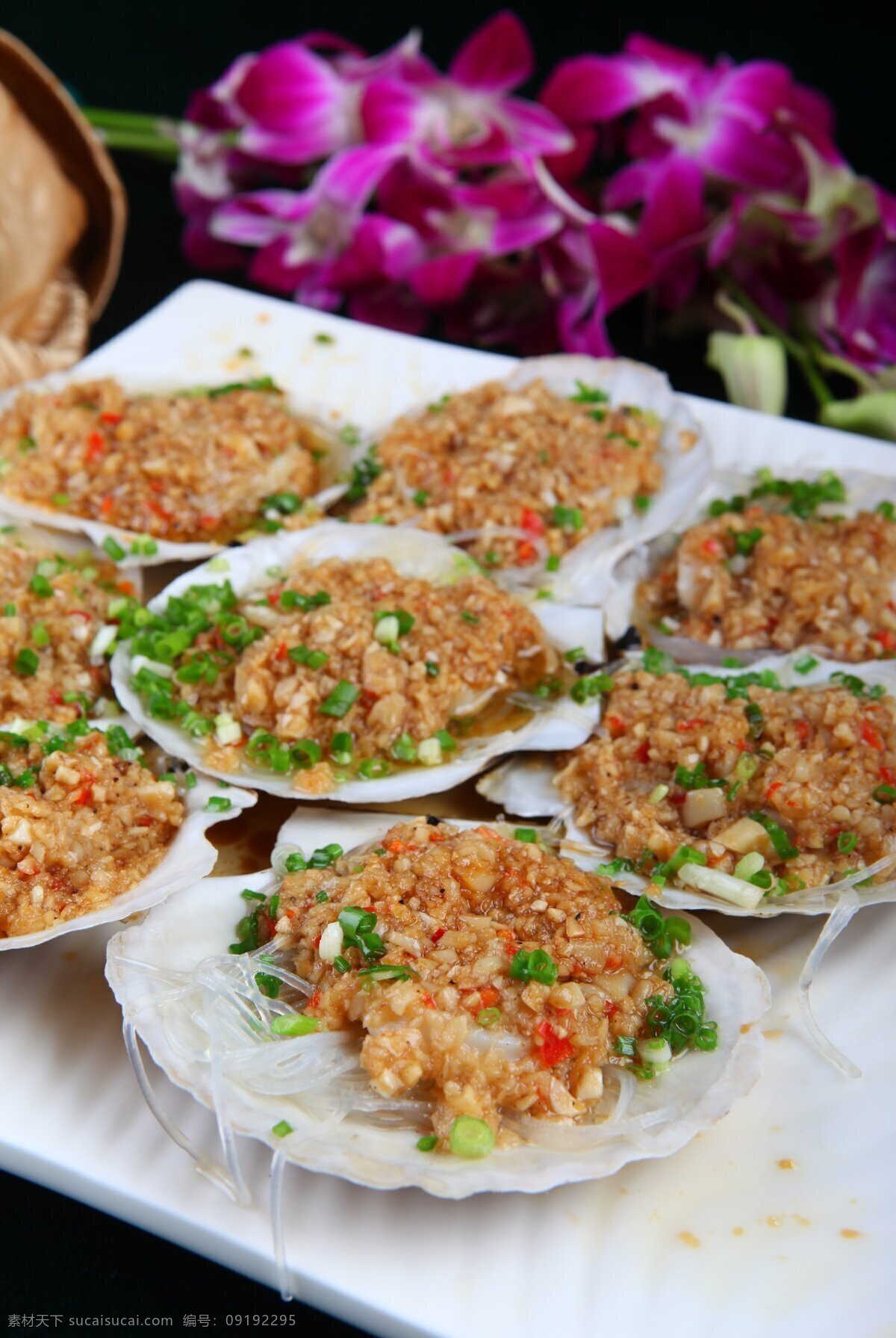 烤扇贝 海鲜 海鲜姿造 火锅 涮食海鲜 菜谱图片 菜牌 美食 餐饮美食 传统美食