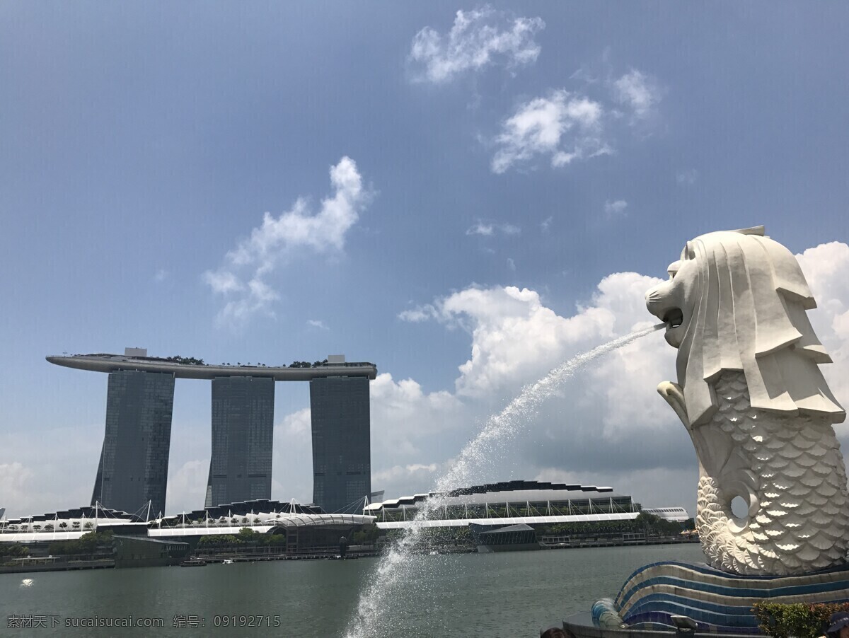 金沙 鱼尾狮 新加坡 酒店 海 旅游摄影 国外旅游