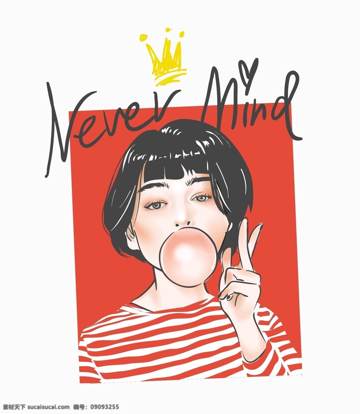 时尚女装 时尚女孩 t恤图案 平面设计 天使 爆款 豹纹 珍珠 潮流女装 大牌 矢量图 吹泡泡 人物图库 生活人物