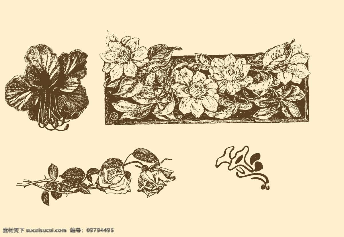 分层 版画 插画 插图 风光 钢笔画 黑板报 花卉 植物 装饰画 模板下载 植物装饰画 图案 简笔画 花束 源文件 插画集