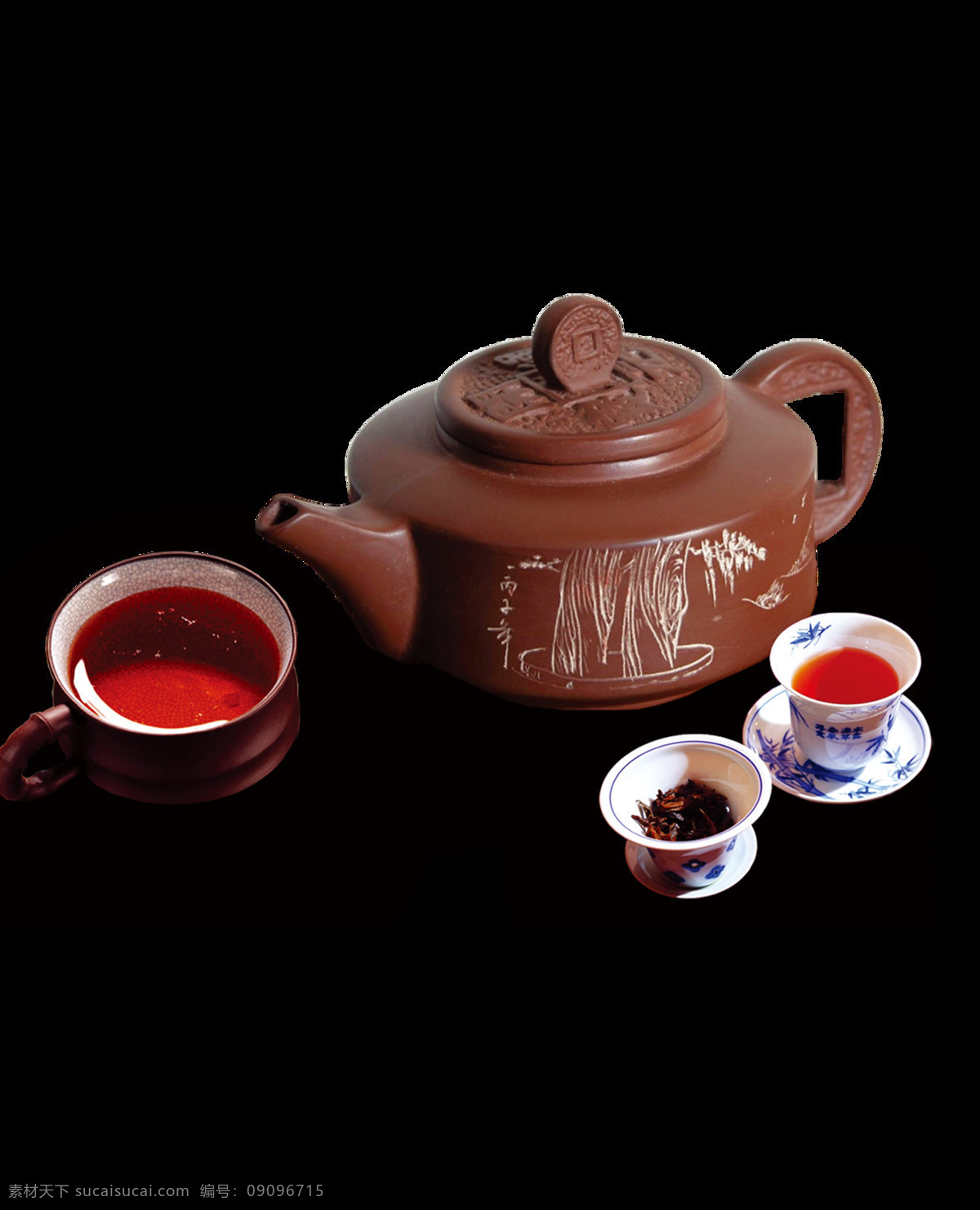 古典 茶壶 红茶 元素 实物 清雅 茶杯 免抠
