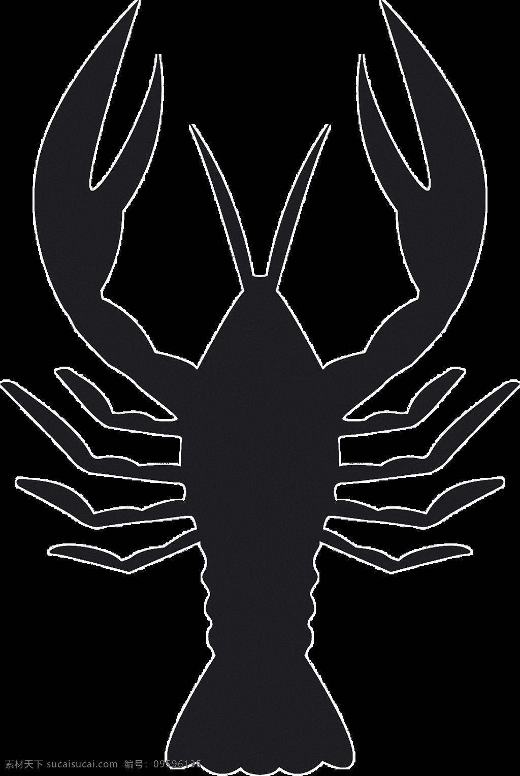 黑色 龙虾 蟹 剪影 免 抠 透明 图 层 巨蟹座插画 巨蟹座符号 巨蟹座创意图 巨蟹座 符号 标志 logo 十二星座图 十二星座标志 十二星座符号