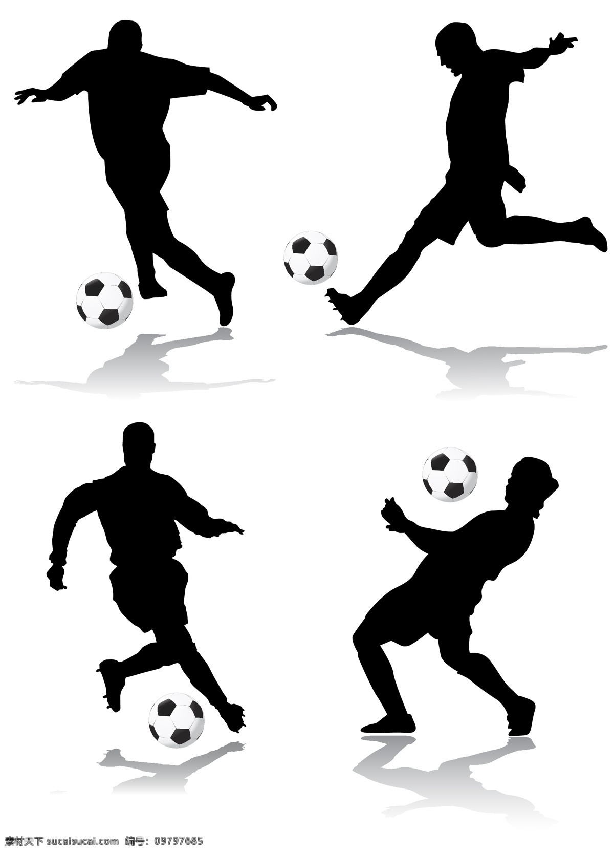 足球 人物 动作 剪影 矢量 球 人物剪影 体育 运动员 运球 矢量图 日常生活