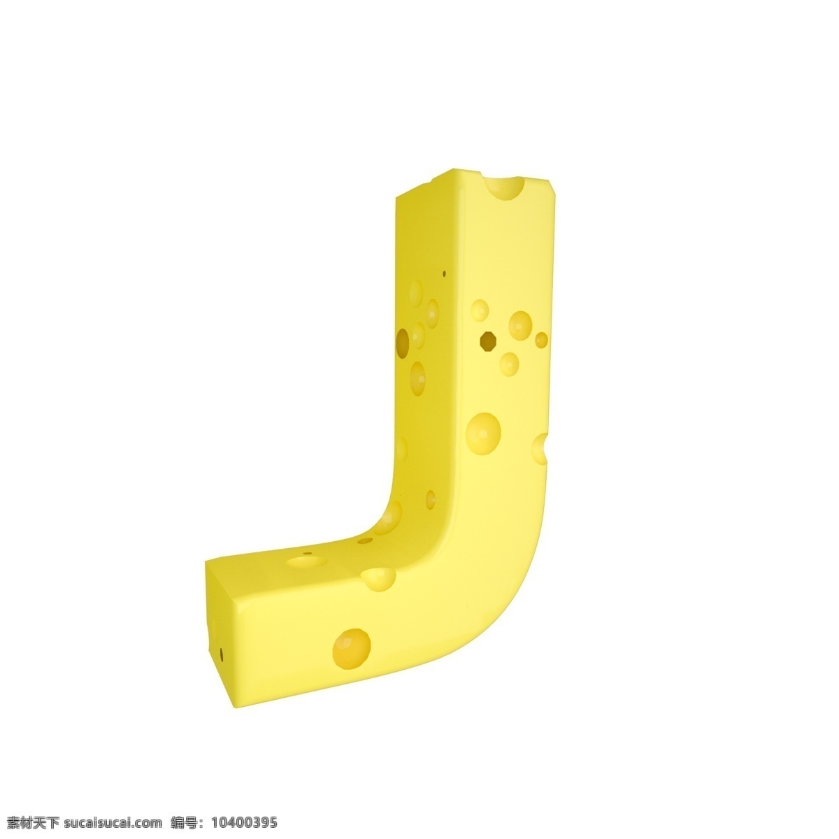 c4d 创意 奶酪 字母 j 装饰 3d 黄色 立体 食物 平面海报配图 电商淘宝装饰 可爱 柔和 字母j