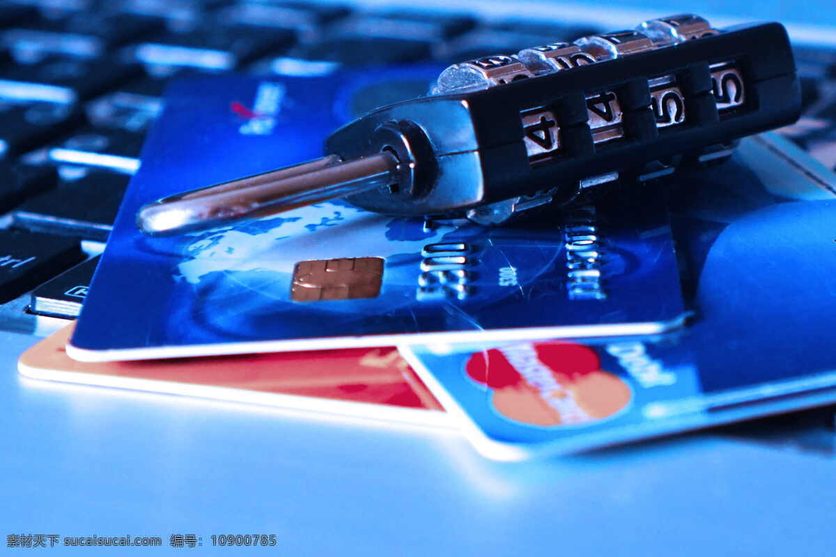信用卡和锁 锁 信用卡 金融 安全 技术 cc0 公共领域 大图 商务金融 商务素材