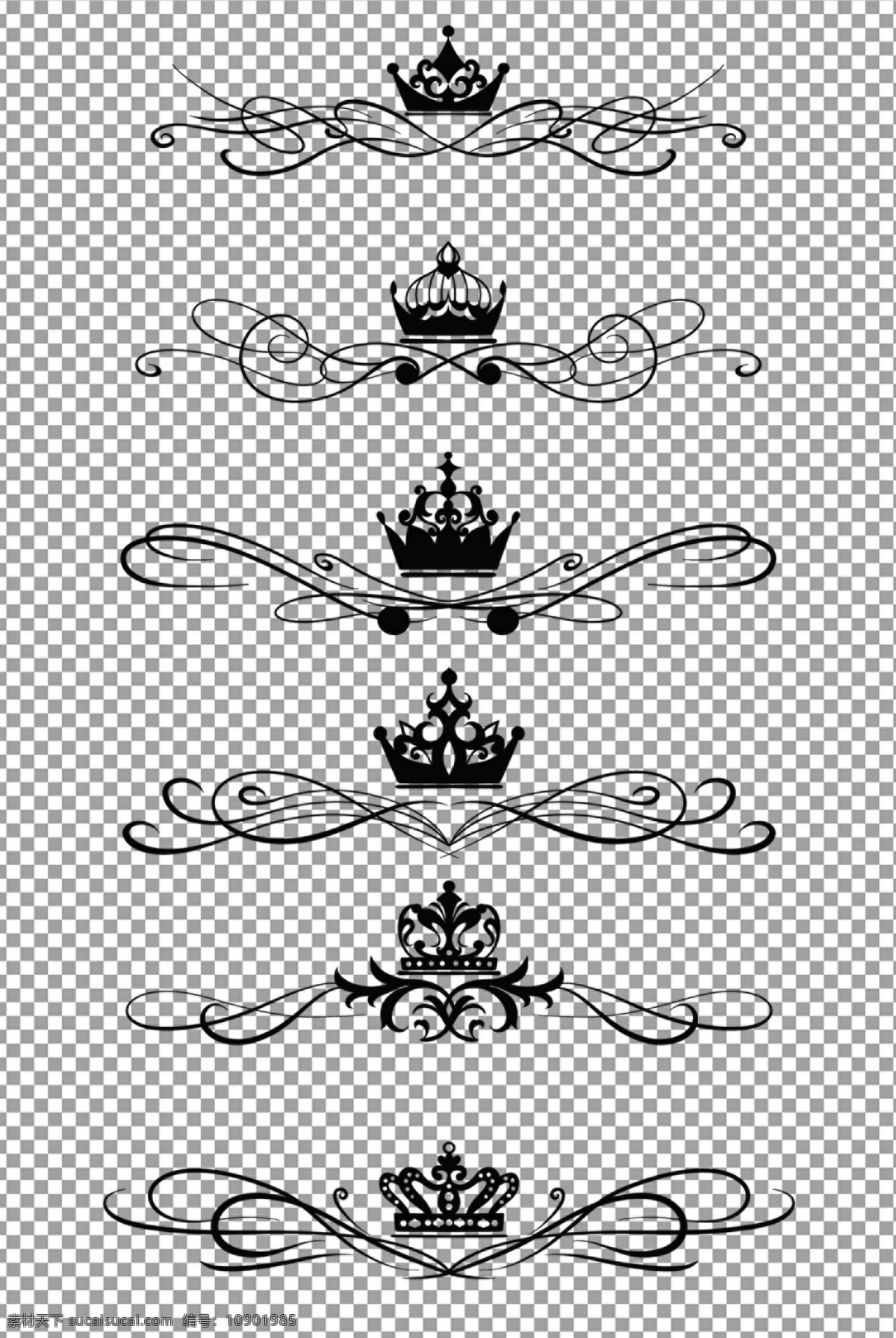 皇冠花纹图片 手绘 黑色 欧式 皇冠 花纹 免抠 无背景 免抠图 抠图 元素 透明 通道 png免抠图 分层