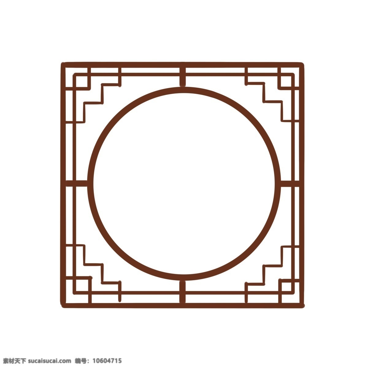 古典 中国 风 红木 框 元素 中国风 红木框 方形