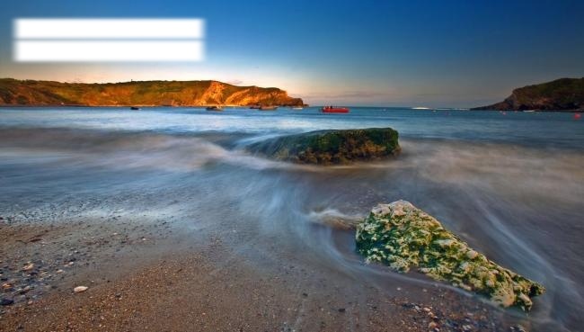 大自然 风景 摄影艺术 海边 海水 海滩 蓝天 日出 沙滩 山 山水风景 水流 岩石 石头 自然景观