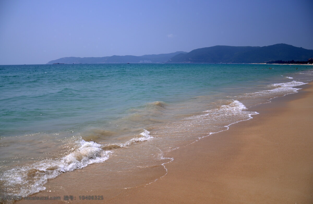 大海 风光 海滩 三亚 山水风景 自然景观 三亚湾 psd源文件