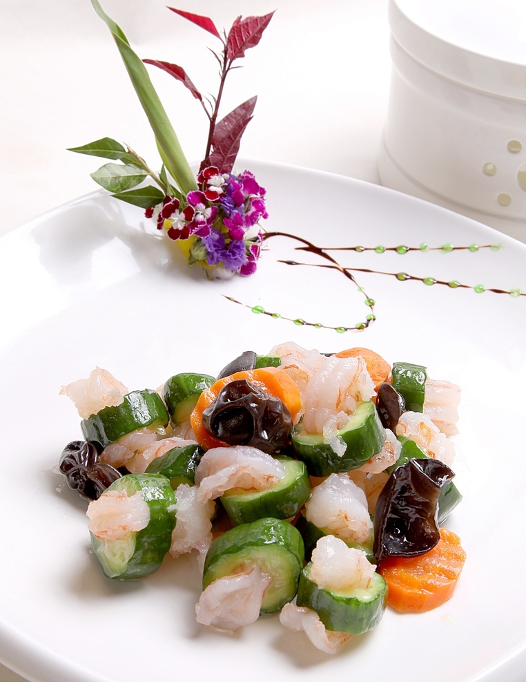 碧绿明虾球 美食 传统美食 餐饮美食 高清菜谱用图