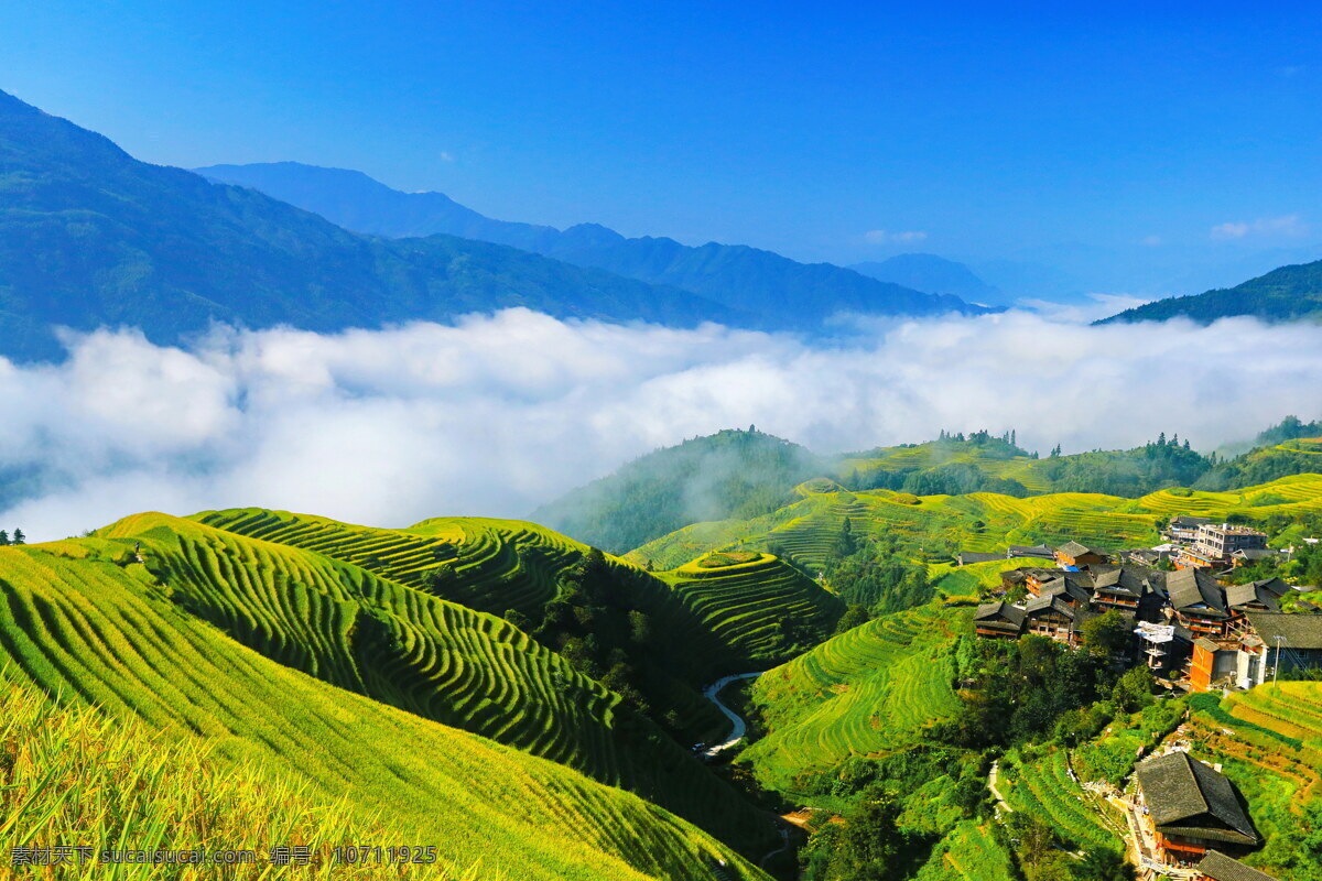 唯美 风景 风光 旅行 自然 广西 龙脊 龙脊梯田 美丽梯田 旅游摄影 国内旅游