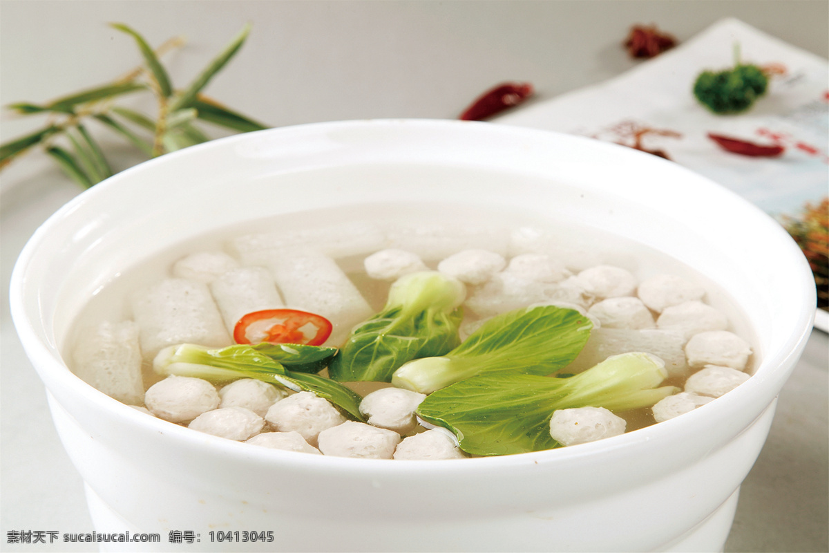 竹笙鱼丸汤 美食 传统美食 餐饮美食 高清菜谱用图