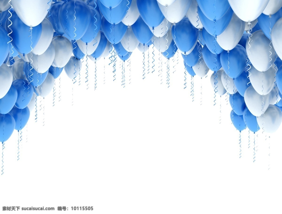 白蓝气球 白蓝 气球 婚庆 婚礼 拱形 分层
