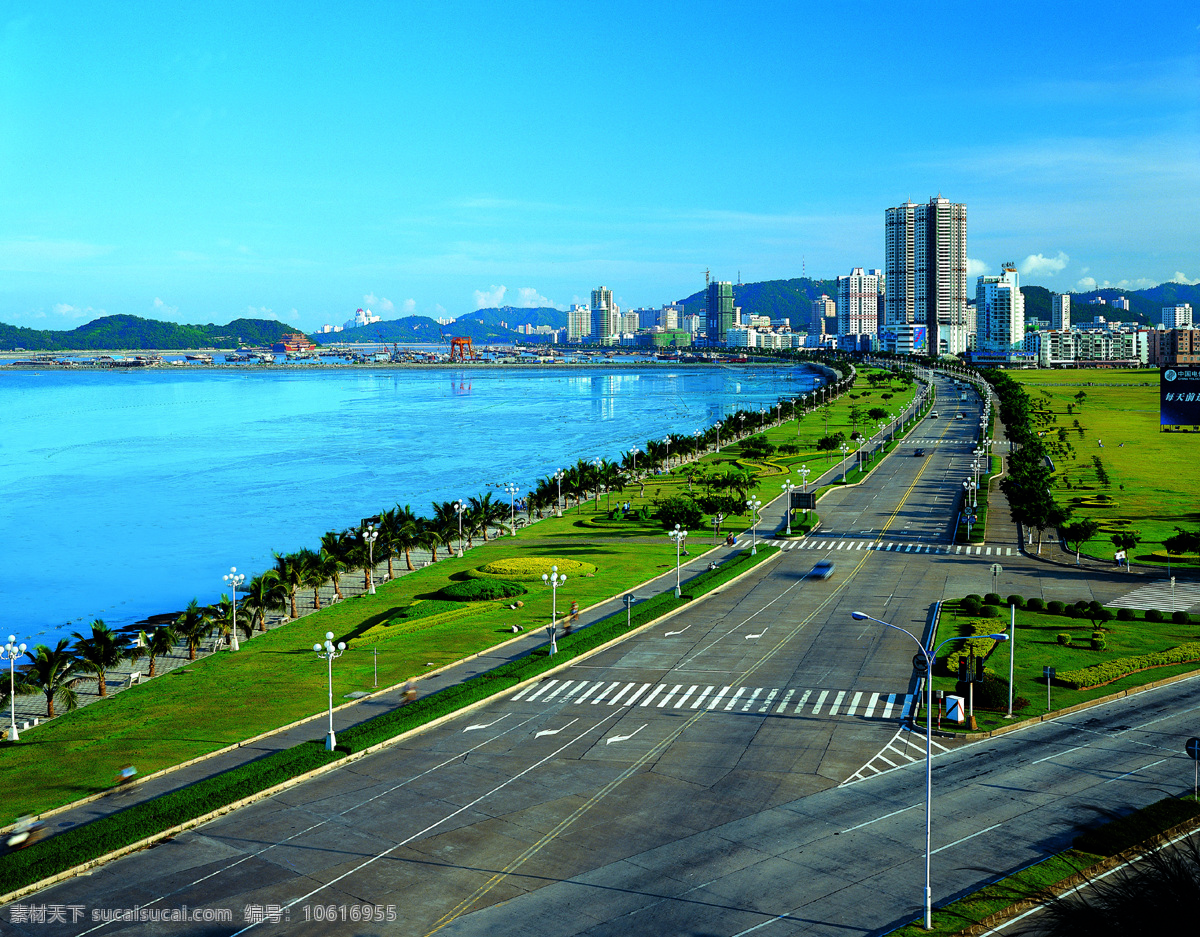 珠海 城市 道路 景观 城市建筑 街道 俯瞰城市 江景 旅游摄影 国内旅游 摄影图库