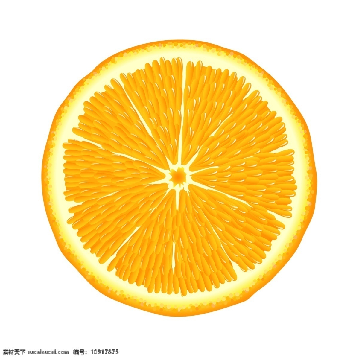 橘子片素材 水果素材 橘色 小素材 食物素材 水果