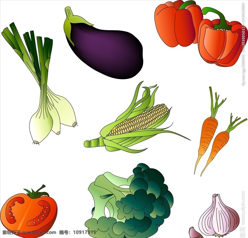 矢量蔬菜 矢量 手绘 卡通 蔬菜 茄子 辣子 玉米 胡萝卜 西红柿 西蓝花 大蒜 插画 卡通蔬菜 蔬菜绘画 手绘蔬菜 蔬菜素材 蔬菜元素 元素 图标 图案