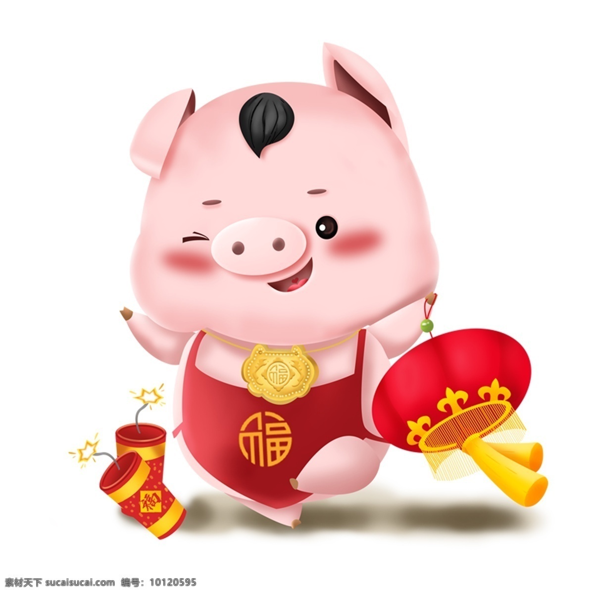 2019 年 猪年 小 猪 元素 商用 小猪 过年 卡通 透明素材 新年 手绘 png元素 免抠元素
