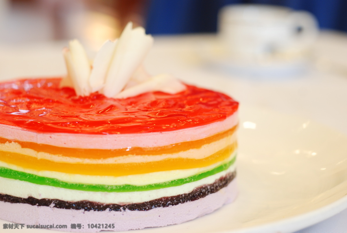 蛋糕 糕点 西点 西餐 彩虹蛋糕 餐饮美食 西餐美食