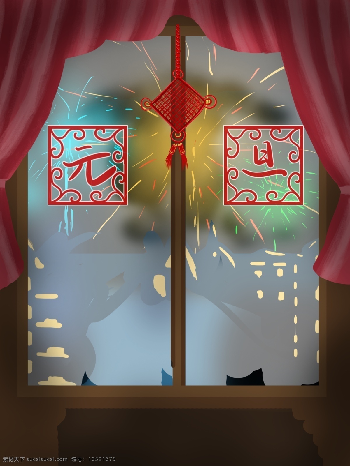 彩绘 烟花 2019 元旦 背景 中国结 喜庆 背景图 创意 新年背景 猪年 喜迎元旦 广告背景 通用背景 背景展板 特邀背景 促销背景 背景展板图