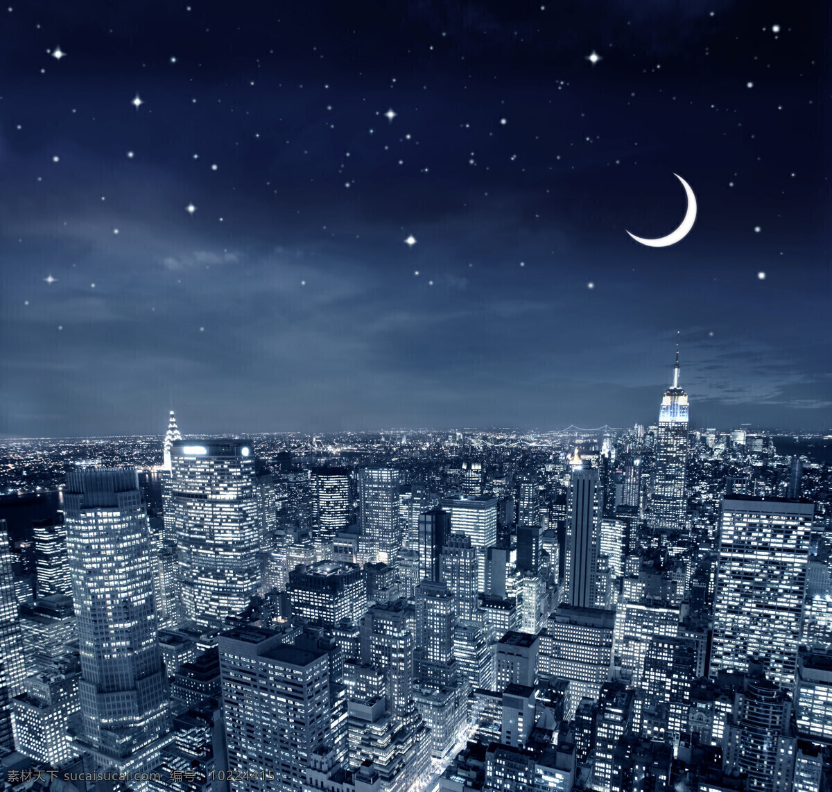 美丽 城市 夜景 星空图片 美丽星空 月亮 城市夜景 纽约夜景 纽约风景 城市风景 高楼大厦 纽约鸟瞰图 城市建筑 美丽风景 城市风光 环境家居