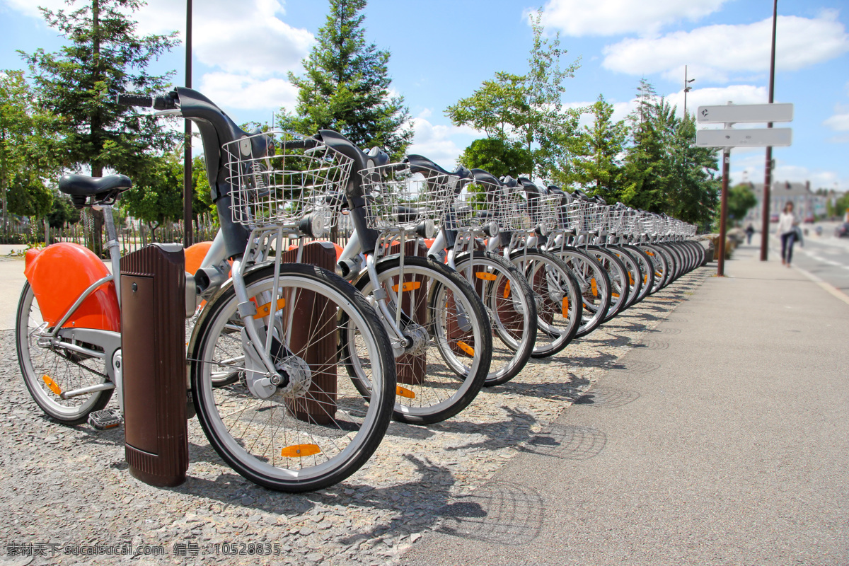 公共 自行车 公共自行车 城市交通 交通工具 汽车图片 现代科技