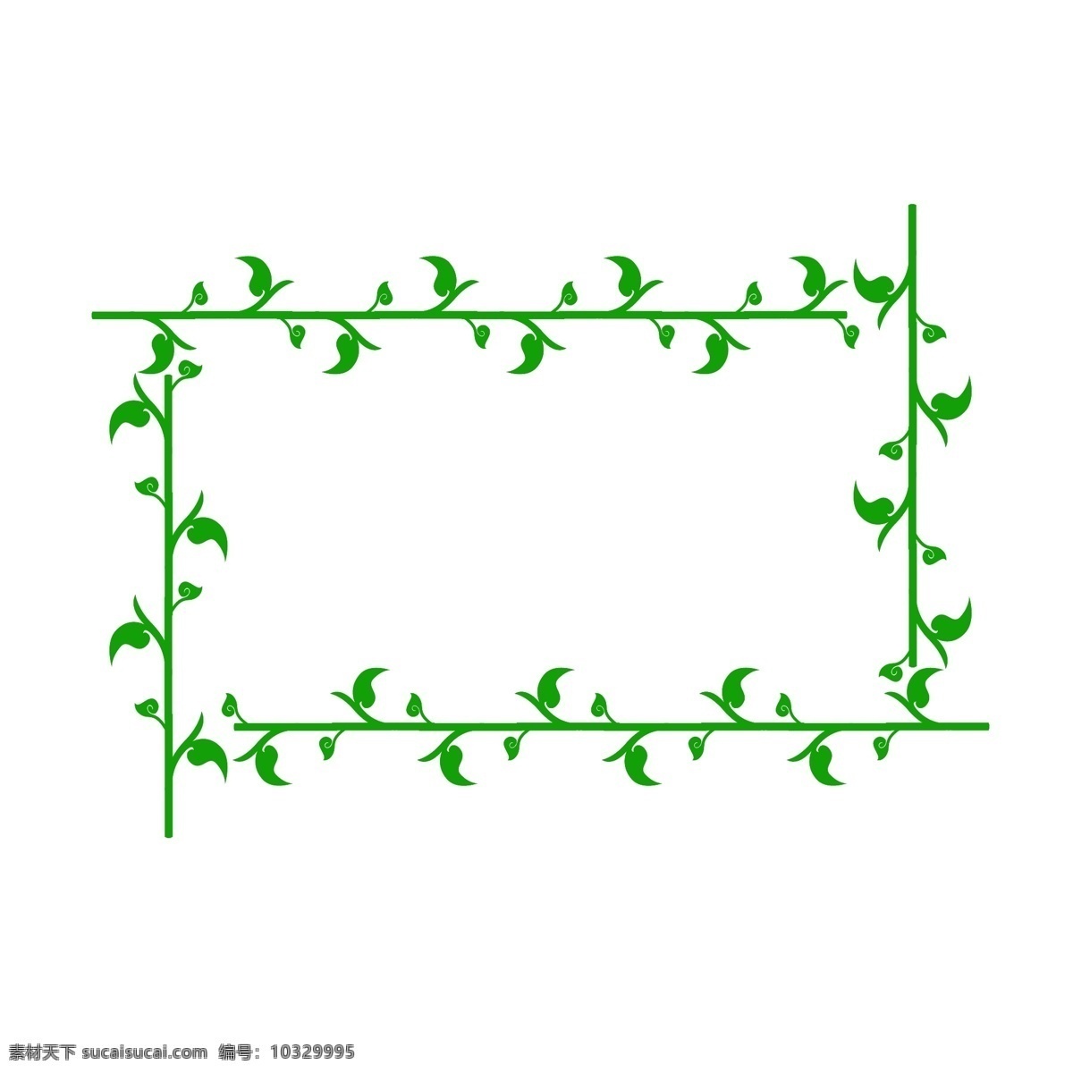 绿色植物 花型 边框 纹理 植物 绿叶 绿色 花型边框 大自然