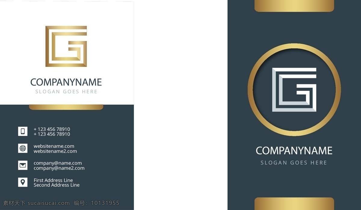 黄金公司卡 商标 名片 商务 抽象 卡片 模板 办公室 展示 优雅 黄金 文具 公司 抽象标志 企业标识 品牌 现代 印刷品
