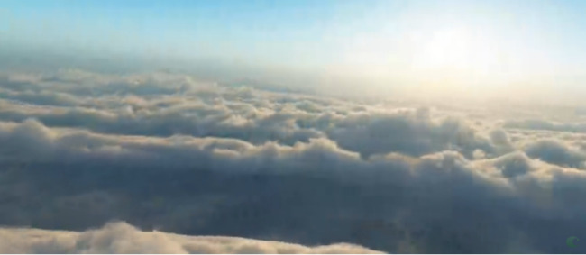 大气 翻滚 实拍 视频 云层上 日出 云霄 高清