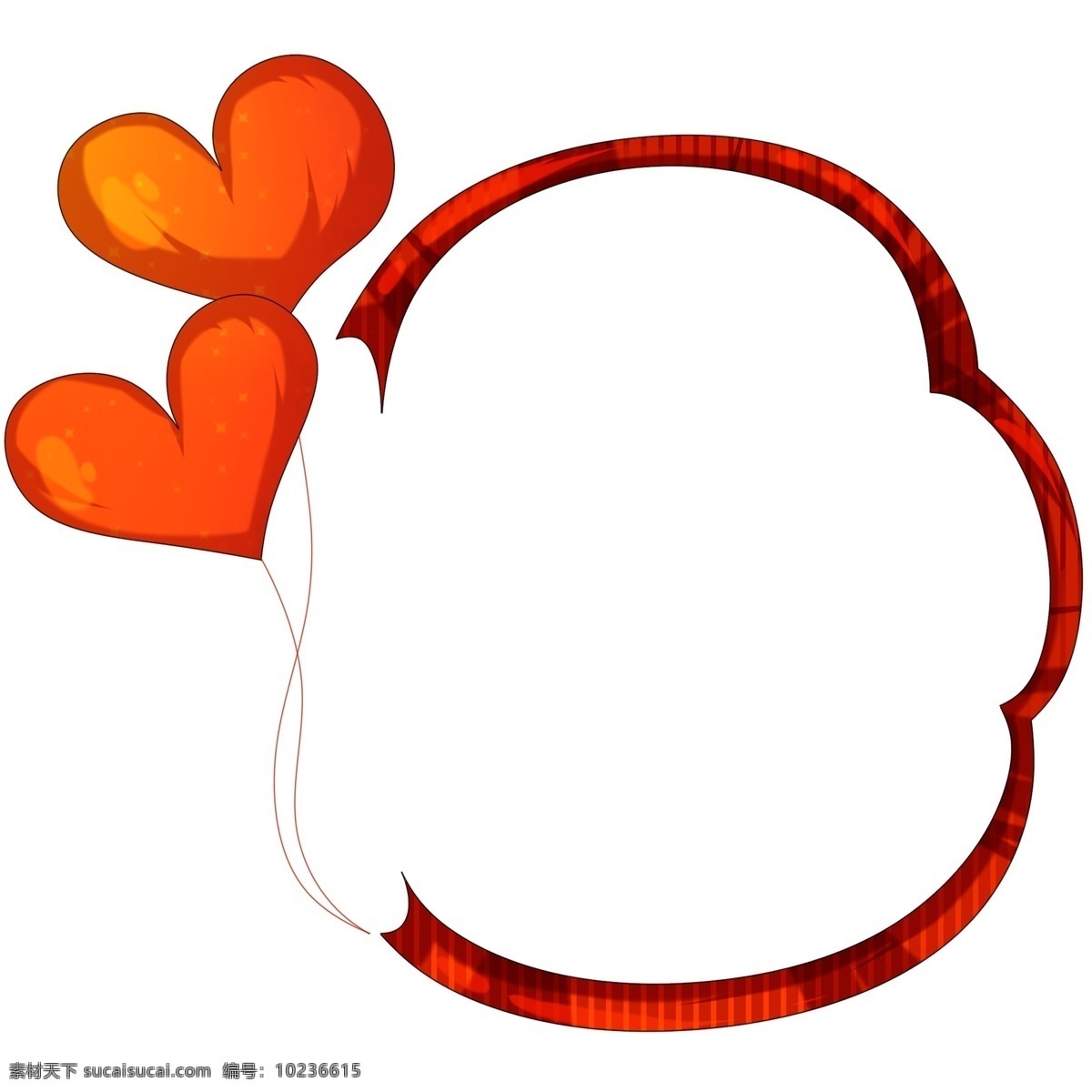 手绘 爱情 气球 边框 红色的气球 卡通插画 手绘插画 爱情边框 红色的边框 飘扬的气球 红色的爱心