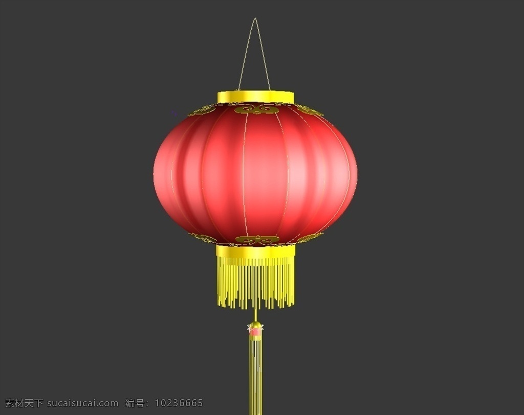灯笼 3d 模型 红色 中国风 3d设计 室内模型 max