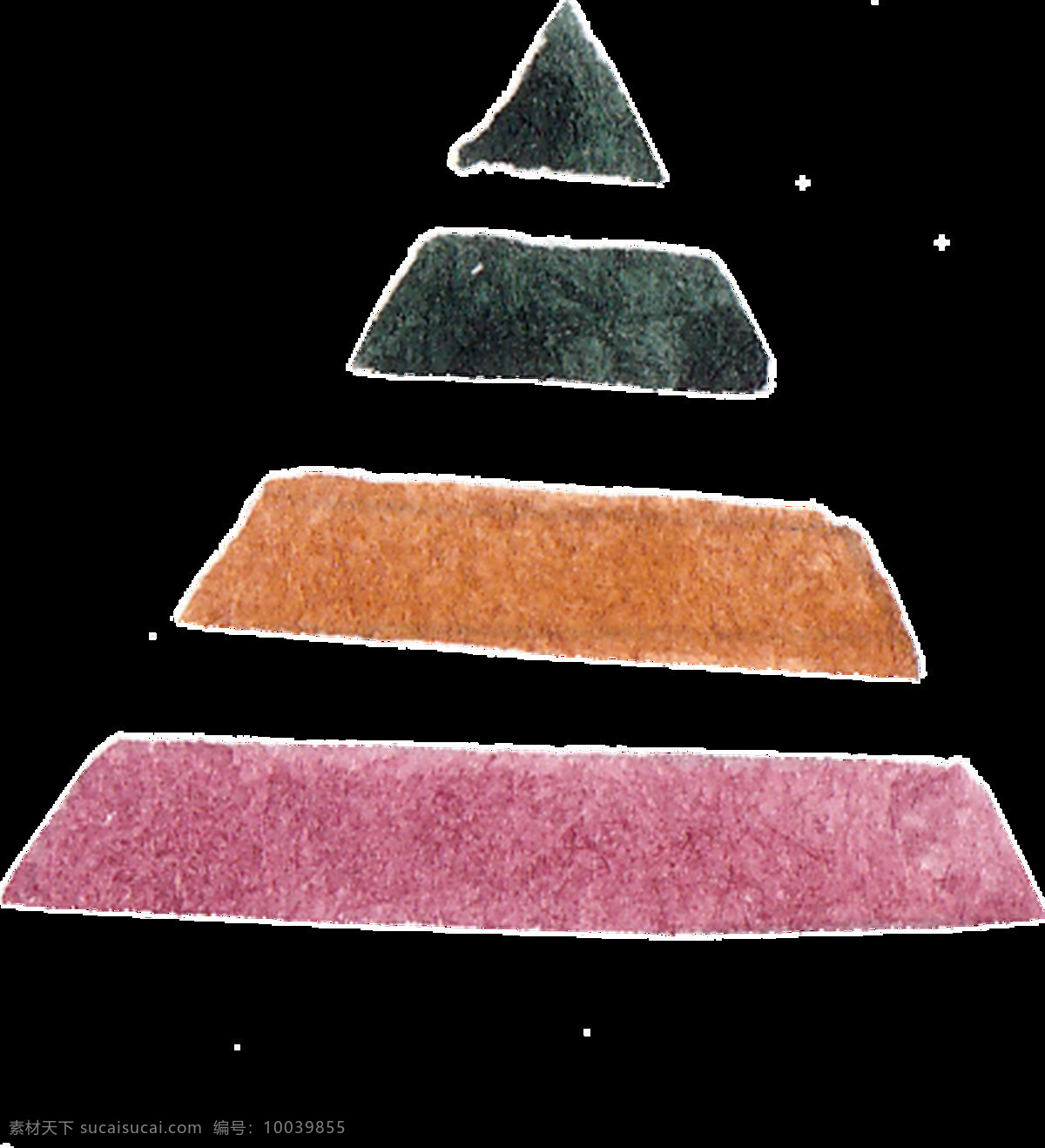 三角 层叠 透明 装饰 彩色 粉色 免扣素材 透明素材 装饰图案