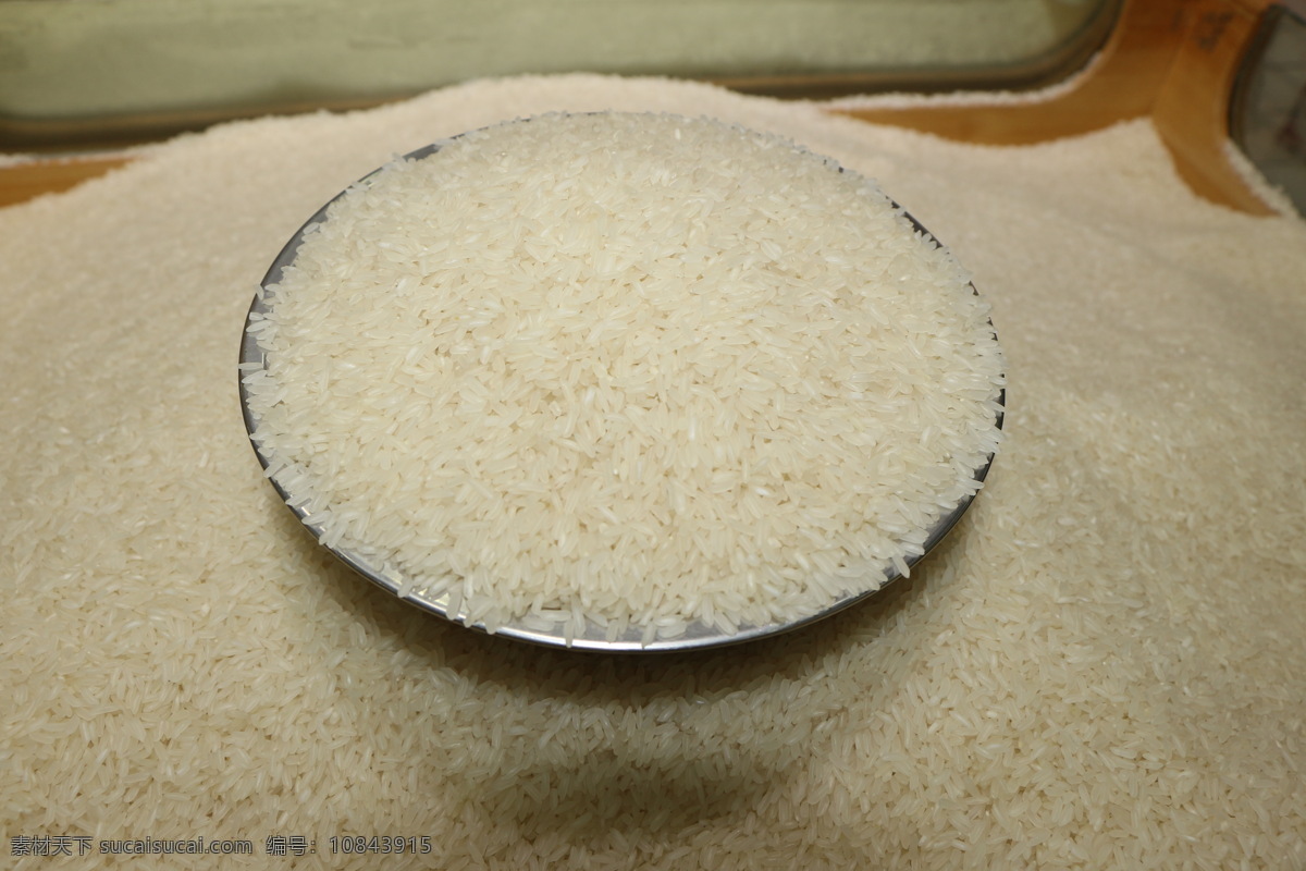 散装大米 油粘米 香米 白米 米堆 餐饮美食 食物原料